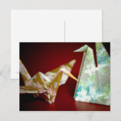 Origami Cranes · Briefkaart (Voorkant / Achterkant)