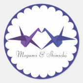 Origami Cranes Envelope Sticker (Voorkant)