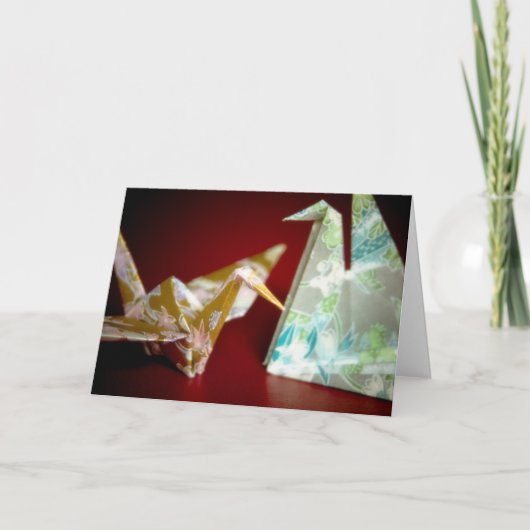 Origami Cranes · Get Well Kaart (Voorkant)
