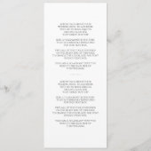 Origami Cranes Wedding Programme Programmakaart (Achterkant)