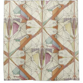 Origami Creatief Patroon Douchegordijn (Voorkant)