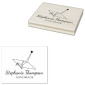 Origami Custom Handmade Large Rubberstempel (Gestempeld)