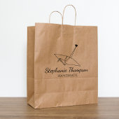 Origami Custom Handmade Large Rubberstempel