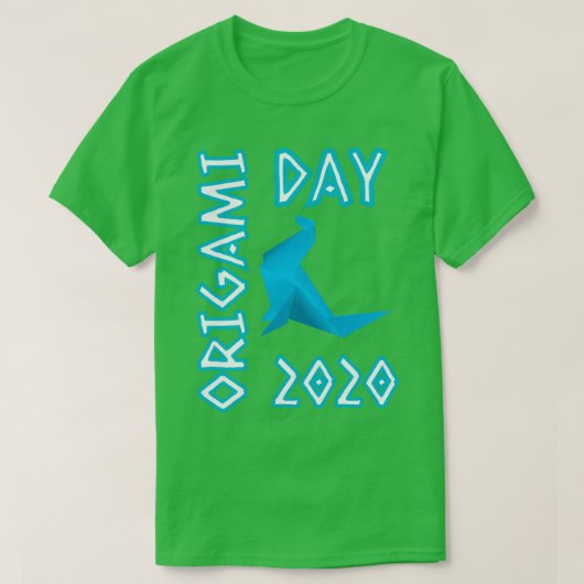 Origami Day 2020 Blue Seal T-shirt (Design voorkant)