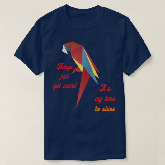Origami day parrot origami t-shirt (Design voorkant)