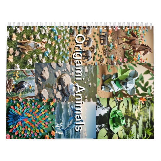 Origami Dieren 2026 Kalender (Hoes)