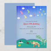 Origami Dieren & Kranen Elke Leeftijd Verjaardagsf Kaart (Voorkant / Achterkant)