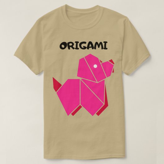 Origami Dog 16 T-shirt (Design voorkant)