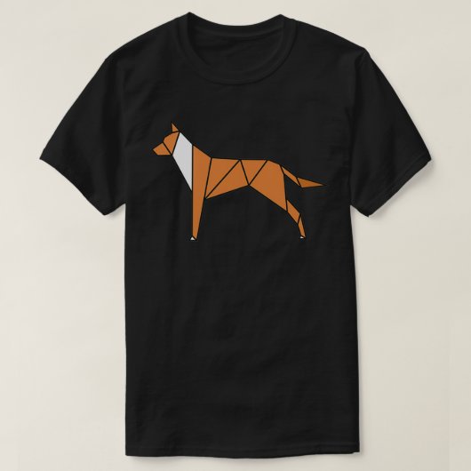 ORIGAMI DOGGIE Funny Traditionele Japanse Art 1 T-shirt (Design voorkant)