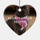 Origami Dogs 1 Foto Memorial Keramisch Ornament (Achterkant)