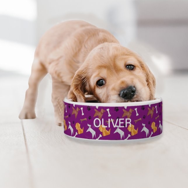 Origami Dogs Paw Prints & Botten Voerbakje (Creator heeft geüpload)