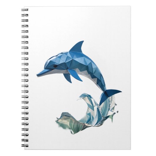 Origami dolfijn terug naar school notitieboek (Voorkant)