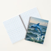 Origami dolfijn terug naar school notitieboek (Binnen)