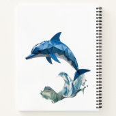 Origami dolfijn terug naar school notitieboek (Achterkant)