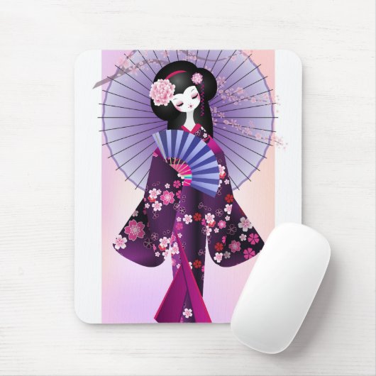 Origami Doll 2 Mousepad Muismat (Met muis)