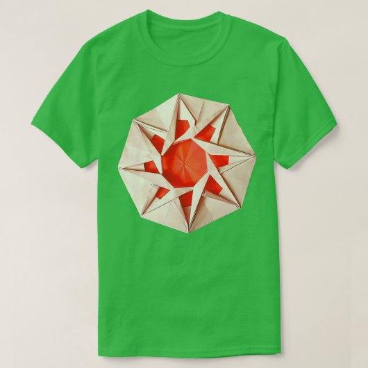Origami dreamcatcher papieren ster t-shirt (Design voorkant)