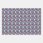 Origami Driehoek Abstract geometrisch patroon Inpakpapier Vel (Voorkant 3)