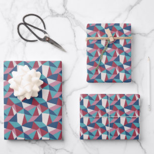 Origami Driehoek Abstract geometrisch patroon Inpakpapier Vel