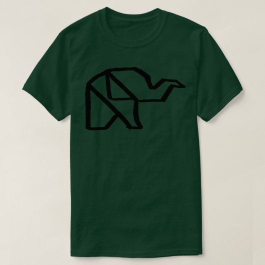 Origami Elephant 24 T-shirt (Design voorkant)