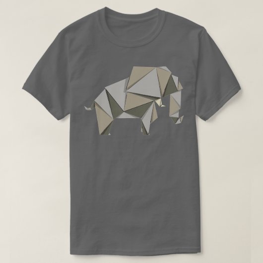 Origami Elephant T-shirt (Design voorkant)