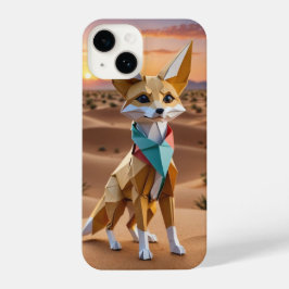Origami Fennec fox iPhone 14 Hoesje