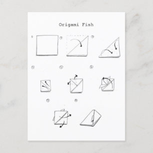 Origami Fish Briefkaart