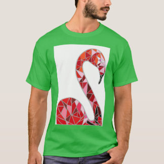 origami flamingo 6 t-shirt