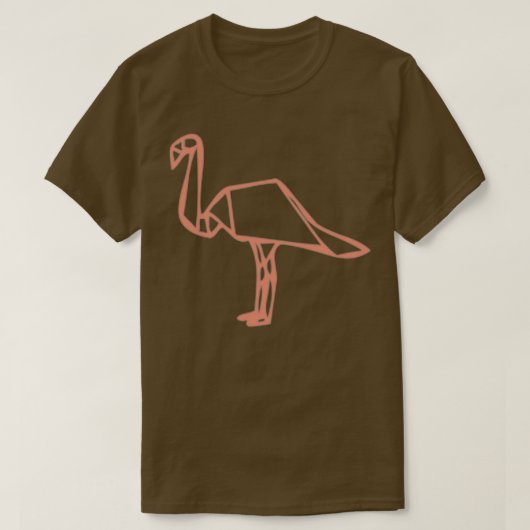 Origami Flamingo 9 T-shirt (Design voorkant)