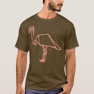 Origami Flamingo 9 T-shirt