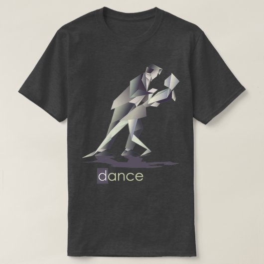 Origami Flamingo Dancers T-shirt (Design voorkant)