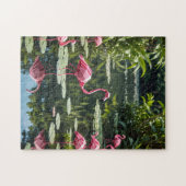 Origami Flamingo Legpuzzel (Horizontaal)