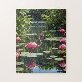 Origami Flamingo Legpuzzel