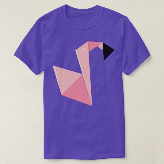 Origami Flamingo T-shirt (Design voorkant)