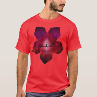 Origami flower girl met ballon t-shirt