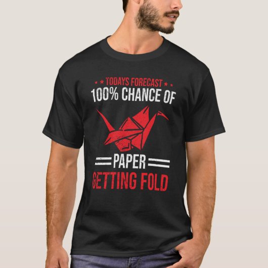 Origami Forecast Paper Getting Fold T-shirt (Voorkant)