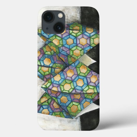 Origami Fortune Teller op Geometrisch Document Case-Mate iPhone Case (Achterkant)