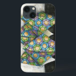 Origami Fortune Teller op Geometrisch papier Case-Mate iPhone Case<br><div class="desc">Een oude schoolgeldverteller met geometrisch papier. Een origineel van Chariklia Zarris maakt deel uit van een serie die ze heeft gemaakt met verschillende origamivormen. Koop het vandaag en kijk uit de rest van het collectie!</div>