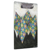 Origami Fortune Teller op Geometrisch papier Klembord (Rechts)