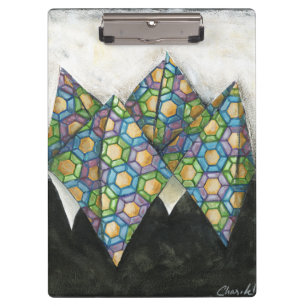 Origami Fortune Teller op Geometrisch papier Klembord