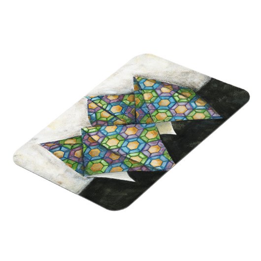 Origami Fortune Teller op Geometrisch papier Magneet (Linkerzijde)