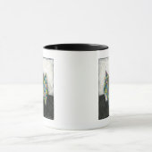 Origami Fortune Teller op Geometrisch papier Mok (Midden)