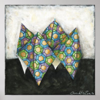 Origami Fortune Teller op Geometrisch papier