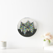 Origami Fortune Teller op Geometrisch papier Ronde Klok (Huis)
