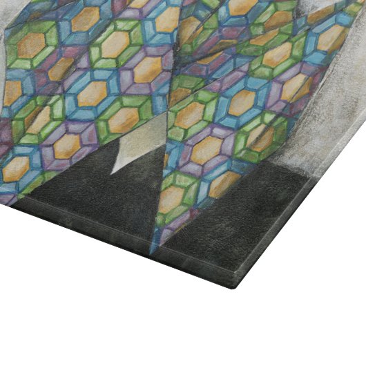 Origami Fortune Teller op Geometrisch papier Snijplank (Hoek)