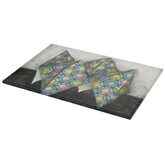 Origami Fortune Teller op Geometrisch papier Snijplank (Hoek)