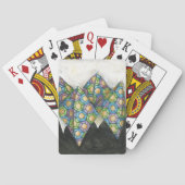 Origami Fortune Teller op Geometrisch papier Speelkaarten (Achterkant)