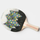 Origami Fortune Teller op Geometrisch papier Tafeltennisbatje (Zijkant)