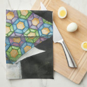 Origami Fortune Teller op Geometrisch papier Theedoek (Quarter Fold)