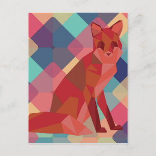 Origami Fox Briefkaart