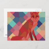 Origami Fox Briefkaart (Voorkant / Achterkant)